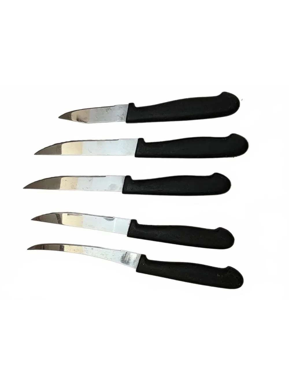 Philippe Richard 5 Piece Stainless Steel Knife Set Black Handles Kitchen Cutlery